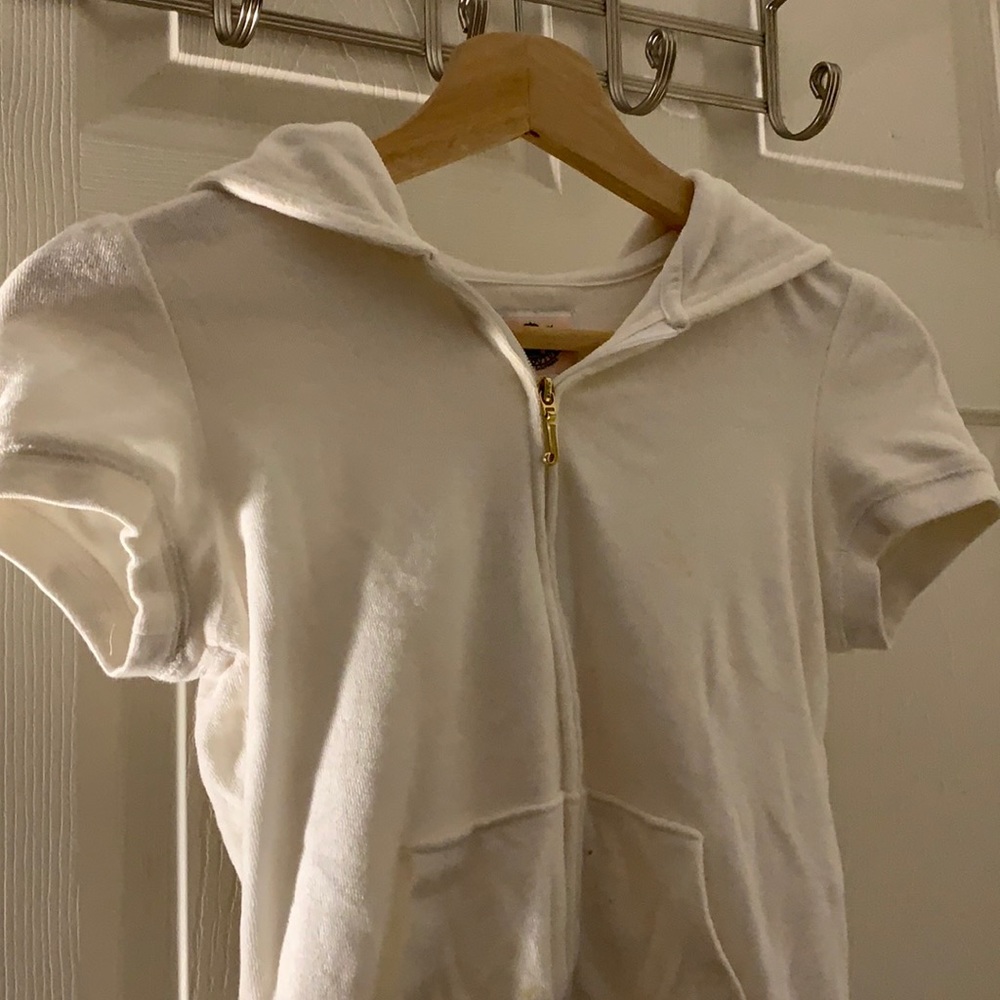 Juicy Couture Short Sleeve Hoodie Sweater
